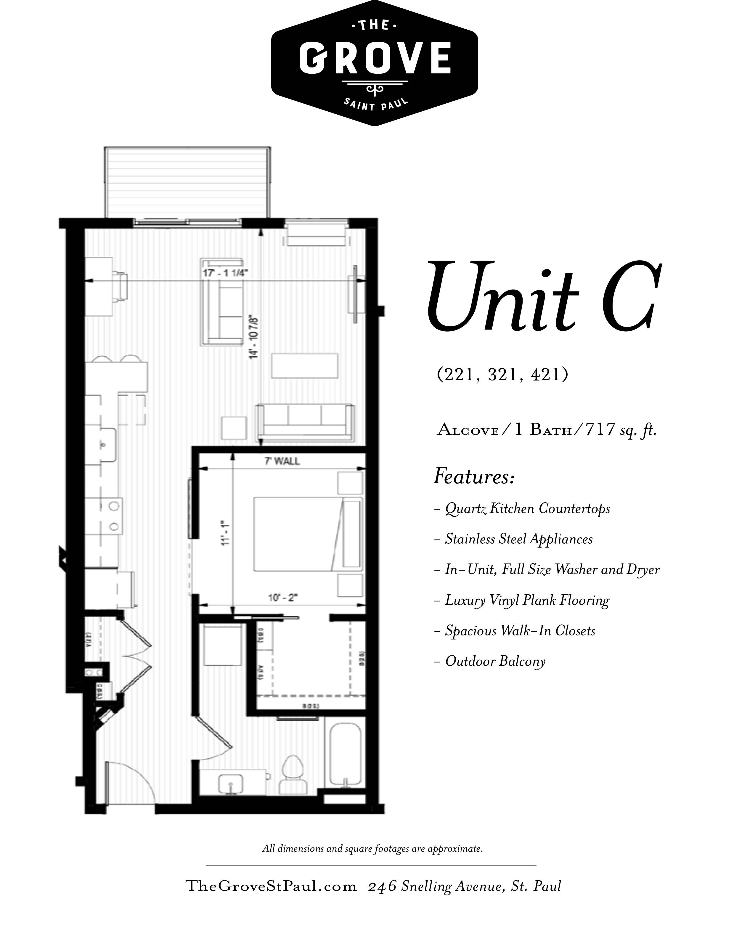 Luxury Studio, 1, 2 & 3 Bedroom Apartments in St. Paul, MN